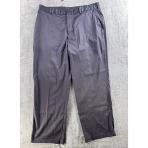 Pebble Beach Performance Mens Gray Flat Front‎ Chino Golf Pants W38 L30